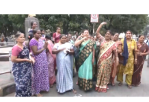 ASHA Workers Stage Protest in Hyderabad