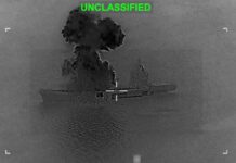 US military strikes Iranian drone carrier on ‘mission to sink entire’ navy, footage shows