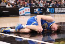UCLA’s Tyler Bilodeau still experiencing knee soreness