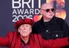 Happy Mondays star Bez ditches newfound sobriety to celebrate the Brits in Manchester