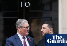 Iran war cannot be ’windfall’ for Putin, says Starmer, as Zelenskyy arrives in UK