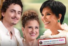 Kris Jenner Sends Love to Timothée Chalamet’s Mom in IG Post Comment