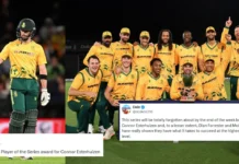 Fans erupt as Connor Esterhuizen’s blazing innings powers South Africa to series-clinching win against New Zealand in 5th T20I