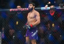 UFC star Arman Tsarukyan punches opponent after Real American Freestyle wrestling match in wild scene