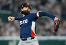 Czech electrician Ondrej Satoria earns respect of Japanese fans with 4.2 shutout innings in WBC farewell