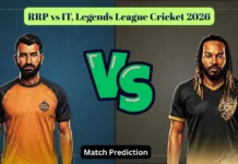 RRP vs IT, Legends League Cricket 2026 Match Prediction: Who will win today’s game between Royal Riders Punjab and India Tigers?