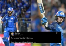 Fans erupt as Rohit Sharma, Ryan Rickelton guide MI to record-breaking win over KKR in IPL 2026