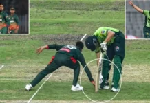 Salman Ali Agha and Mehidy Hasan Miraz react to the run-out controversy after Pakistan’s emphatic win over Bangladesh in 2nd ODI