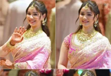 Sara Tendulkar turns heads in saree at Arjun-Saaniya wedding; photos and videos go viral