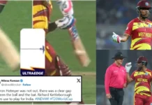 Fans raise questions over Shimron Hetmyer’s controversial dismissal in IND vs WI Super 8 clash at T20 World Cup 2026