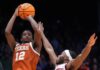 Tramon Mark’s jumper in final second sparks Texas’ First Four March Madness win over NC State