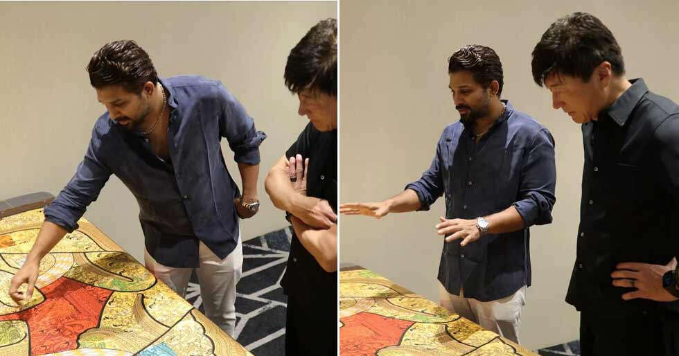 See Pics: Allu Arjun Gifts Ramayana-themed Painting to Japanese Business Leader