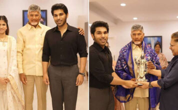 AP Chief Minister meets Allu Sirish and Nayanika Reddy post their grand wedding
