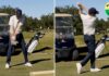 Try this during the backswing for an instant swing speed boost
