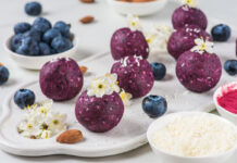 No-Bake Blueberry Acai Energy Bites
