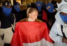 Porn star Bonnie Blue charged after mimicking sex act outside Indonesian embassy in UK