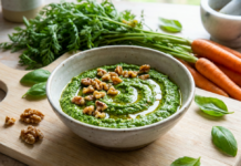 Carrot Top Pesto