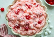 Cherry Cheesecake Fluff Salad