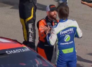 Ex-teammates Ross Chastain and Daniel Suarez clash in heated Vegas confrontation
