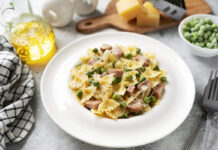 Ham and Pasta Skillet