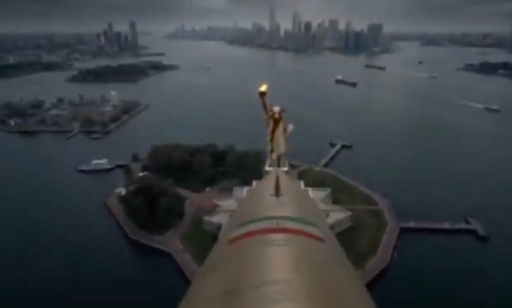 Russia, China share insane Iranian propaganda videos — featuring missile blowing up Statue of Liberty