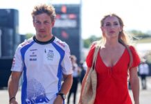 Liam Lawson’s partner Hannah St John stuns fans with $350,000 F1 track diamond necklace