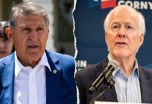 Manchin rips Cornyn for filibuster flip as Texas GOP runoff looms