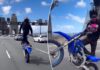 Chilling footage shows dirt bike rider’s ‘reckless’ act on busy bridge: ‘Death-defying stunts’