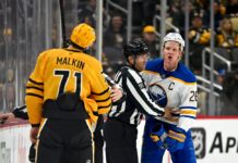 Penguins star Evgeni Malkin ejected after slashing Sabres’ blue-liner in wild scene