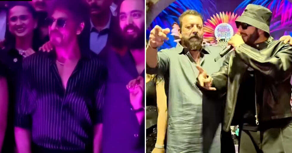 Watch: Shah Rukh Khanâs Party Outing Goes Viral Ranveer Singh Sings on Stage With Sanjay Dutt