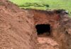 Sinkhole opens at historic golf course, revealing a stunning find