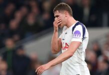 Spurs in relegation danger after Van de Ven red helps Palace to easy win