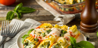 Spinach Cheese Manicotti