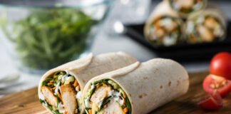Tandoori Spiced Chicken Wraps