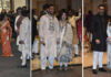 Photos: Amitabh Abhishek Jaya and Aishwarya Rai Bachchan at Arjun Tendulkars Wedding