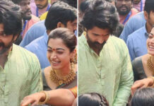 See Pics: Rashmika Mandanna Vijay Deverakonda Perform Puja in Hometown