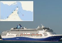 First cruise ship sets sail through Strait of Hormuz after weeks-long closure by Iranian regime