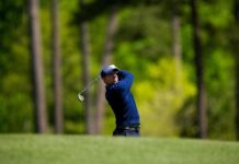Masters 2026: McIlroy in share of lead after superb start to title defence