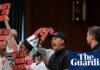 ‘Vought cuts kill people’: Aids activists interrupt Trump budget chief hearing