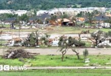 Watch: Aerial video shows destruction after tornado strikes small Texas town