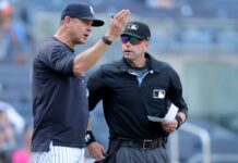 Yankees’ Aaron Boone blasts ‘overly sensitive’ umpiress after first ejection of season