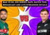 BAN vs NZ, ODI Series: Date, Match Time, Broadcast and Live Streaming details