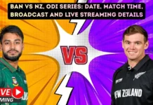 BAN vs NZ, ODI Series: Date, Match Time, Broadcast and Live Streaming details