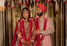 This Sikh wedding in Delhi began with a Moroccan-inspired mehendi