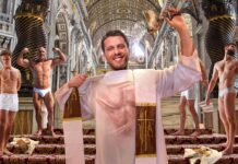 Hot Young Priests Soaked In Holy Water During Vatican’s Annual Wet Vestment Contest