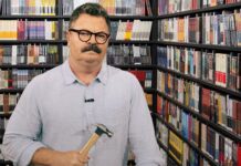 Nick Offerman Visits Criterion Closet To Rebuild Shelves