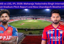 PBKS vs LSG, IPL 2026: Maharaja Yadavindra Singh International Cricket Stadium Pitch Report and New Chandigarh Weather Forecast