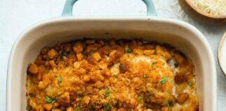 Caesar Chicken Bake (5 Ingredients)
