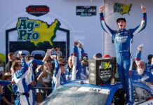 Corey Day earns first career NASCAR O’Reilly win in chaotic Talladega finish