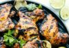 Grilled Honey Lime Cilantro Chicken Thighs
